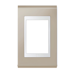 PLACA 4X2 3 POSTOS CONCEPT BRANCO/CHAMPANHE REFINATTO WEG 13978138