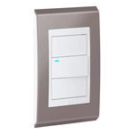PLACA 4X2 3 POSTOS CONCEPT BRANCO/CHAMPANHE REFINATTO WEG 13978138