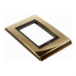 PLACA 4X2 3 POSTOS  CONCEPT PRETO/OURO REFINATTO WEG 13978176