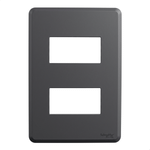 PLACA 4X2 2 POSTOS STELLAR BLACK ORION ESSENCE SCHNEIDER ELECTRIC S730121294