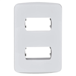 PLACA 4X2 2 POSTOS COM SUPORTE BRANCA  SCHNEIDER ELECTRIC S3B57220