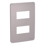 PLACA 4X2 2 POSTOS AXIS GREY ORION ESSENCE  SCHNEIDER ELECTRIC S730121224