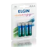 PILHA ALCALINA AAA BLISTER COM 4 PECAS ELGIN 82155