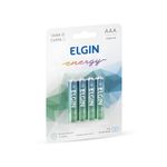 PILHA ALCALINA AAA BLISTER COM 4 PECAS ELGIN 82155