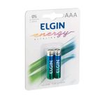 PILHA ALCALINA AAA BLISTER COM 2 PECAS ELGIN 82154