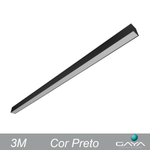 PERFIL SLIM SOBREPOR PRETO 3 METROS  GAYA 1219