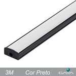 PERFIL SLIM SOBREPOR PRETO 3 METROS  GAYA 1219