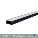 PERFIL SLIM SOBREPOR PRETO 3 METROS  GAYA 1219