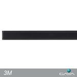PERFIL SLIM EMBUTIR PRETO 3 METROS  GAYA 1212