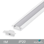 PERFIL SLIM EMBUTIR BRANCO IP20 1 METRO  GAYA 9342