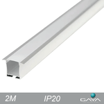 PERFIL EMBUTIR BRANCO IP20 36MM 2 METROS  GAYA 9207
