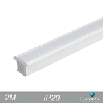PERFIL EMBUTIR BRANCO IP20 36MM 2 METROS  GAYA 9207