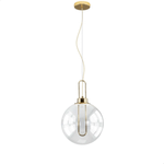 PENDENTE GHIANDA 30CMX46,5CM  1XLED 3W BIVOLT FRENCH GOLD/T BELLA ILUMINAÇÃO AC007E