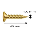 PARAFUSO FIXER CHATA PHILLIPS 4,0X40 PS BICROMATIZADO CISER 39152602