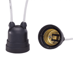 BOCAL/SOQUETE E27 COM RABICHO TERMOPLÁSTICO PRETO 4A/0-250V DECORLUX MT2085