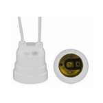 BOCAL TERMOPLASTICO E27 PENDENTE COM RABICHO BRANCO G20 BTE27083