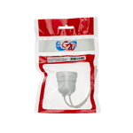 BOCAL TERMOPLASTICO E27 PENDENTE COM RABICHO BRANCO G20 BTE27083