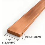 BARRA CHATA DE COBRE 1/2 X 1/8 97A  LACOBRE 642