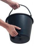 BALDE PLÁSTICO PRETO CORTAG 60791