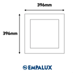 PAINEL SOBREPOR QUADRADO 40CM 36W BIVOLT 6000K EMPALUX LD33656