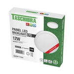 PAINEL LED 12W LYS REDONDO SOBREPOR 6500K TASCHIBRA 15140190