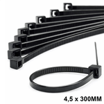 ABRACADEIRA DE NYLON 4,5 X 300MM C/50 UM PRETO G20 ABN45306 