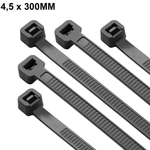 ABRACADEIRA DE NYLON 4,5 X 300MM C/50 UM PRETO G20 ABN45306 