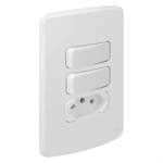 CONJUNTO 4X2 2 INTERRUPTOR SIMPLES + TOMADA 2P+T 20 A/250 VCA Br COMPOSE WEG 13272581