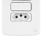 CONJUNTO 4X2 2 INTERRUPTOR SIMPLES + TOMADA 2P+T 20 A/250 VCA Br COMPOSE WEG 13272581