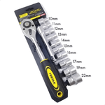 JOGO SOQUETE SEXTAVADO 3/8 (10-22MM) 12 PCS FERTAK 4815
