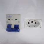 CAIXA DISJUNTOR 4x4 SOBREPOR BIPOLAR 20A CURVA C  MARGIRIUS 15679