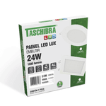 PAINEL LED 24W LUX QUADRADO EMBUTIR 6500K TASCHIBRA 15090182