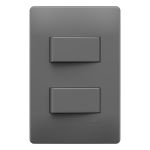 2 INTERRUPTORES SIMPLES ONIX DISTANCIADOS COM PLACA SHO FAME 06145814
