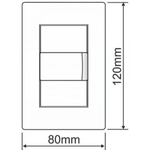 1 INTERRUPTOR SIMP E 1TOM PRETA 2P+T 20A/250V C/P SHP FAME 063.4063.4
