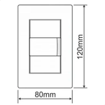 TOMADA PRETA 2P+T 10A/250V C/PLACA HABITAT BLACK FAME 062.4052.4