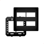 PLACA 4 X 4 PRETA 04 MOD DISTANCIADOS COM SUPORTE SHP FAME 064.4079.0