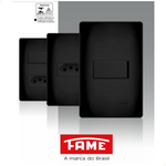 PLACA 4 X 4 PRETA 04 MOD DISTANCIADOS COM SUPORTE SHP FAME 064.4079.0