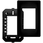 PLACA 4 X 2 PRETA 03 MODULOS COM SUPORTE SHP FAME 064.4075.0