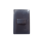 INTERRUPTOR SIMPLES PRETO C/PLACA 4X2 HABITAT BLACK FAME 061.4047.4