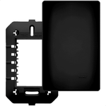 PLACA COM SUPORTE 4X2 CEGA HABITAT BLACK FAME 064.4068.0