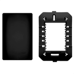 PLACA COM SUPORTE 4X2 CEGA HABITAT BLACK FAME 064.4068.0