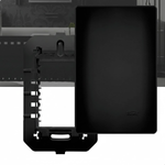 PLACA COM SUPORTE 4X2 CEGA HABITAT BLACK FAME 064.4068.0