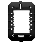 PLACA COM SUPORTE 4X2 CEGA HABITAT BLACK FAME 064.4068.0