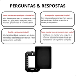 PLACA COM SUPORTE 4X2 CEGA HABITAT BLACK FAME 064.4068.0