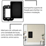 PLACA COM SUPORTE 4X2 CEGA HABITAT BLACK FAME 064.4068.0