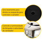 VARIADOR LUMINOSIDADE ROT PRETO BIVOLT SHP FAME 065.4083.0