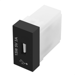 MODULO TOMADA USB PRETO BIVOLT 15W 5V 3A SHP FAME 062.4082.3