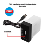 MODULO TOMADA USB PRETO BIVOLT 15W 5V 3A SHP FAME 062.4082.3