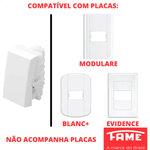INTERRUPTOR MOD BIP PARALELO 16A SM/EV/SB+ FAME 101.2870.3