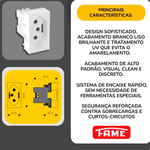 TOMADA MODULO PAD 2P+T 10A SH FAME 062.2061.3